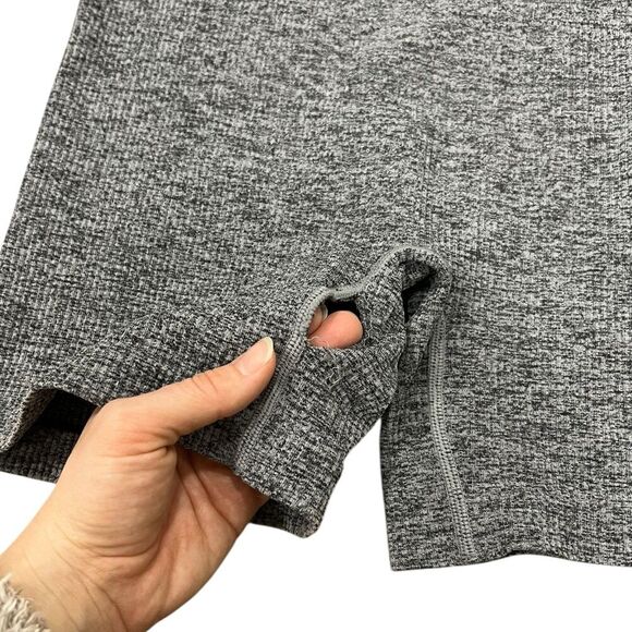 Colsie Gray Heather Biker Shorts M - Picture 2 of 3